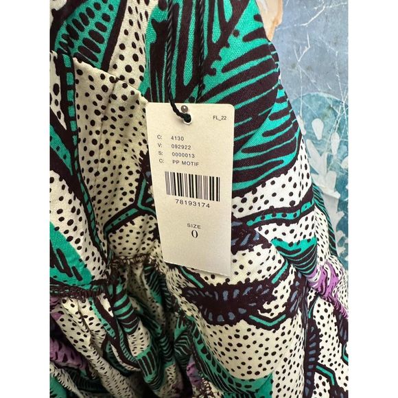 Anthropologie SIKA Off-The-Shoulder Ruffle Printed Maxi Dress Size 0 - Picture 10 of 10